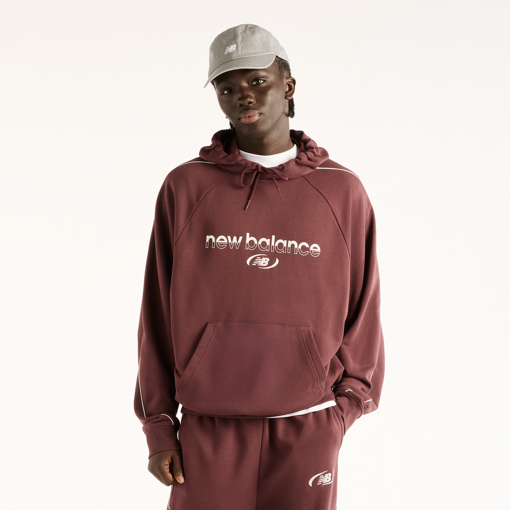 Pánská mikina New Balance MT62W318YLR – bordó