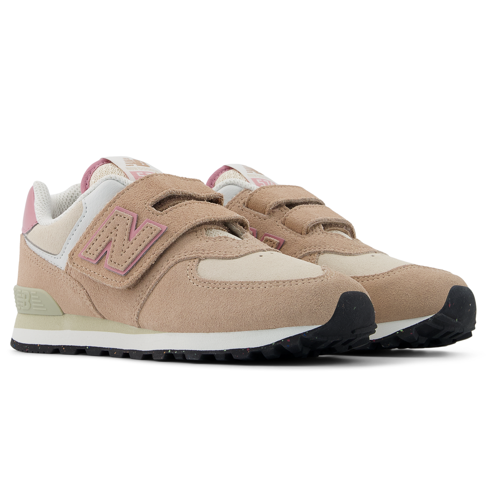 Dětské boty New Balance PV574QTC – béžové
