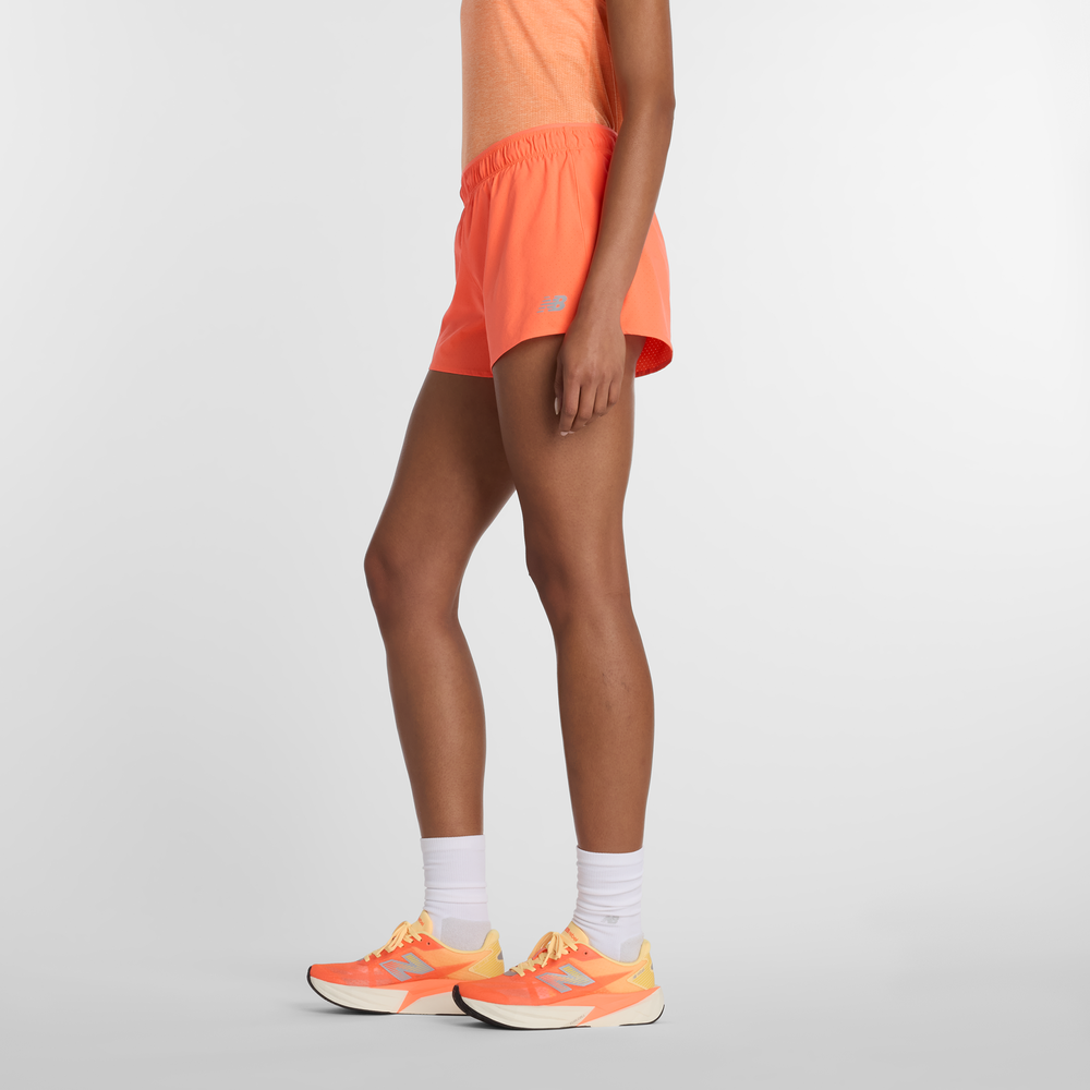 Dámské šortky New Balance WS41286AAE – oranžová