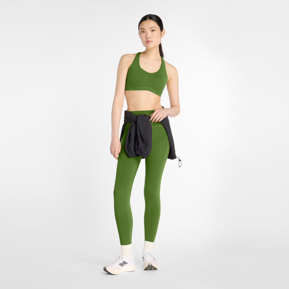 Sportovní podprsenka New Balance WB51052AGN – zelené