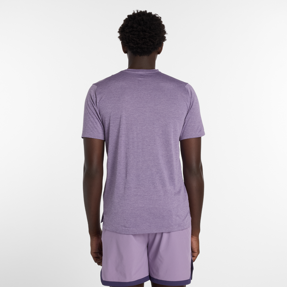 Pánské tričko New Balance MT41253AB7 – fialové