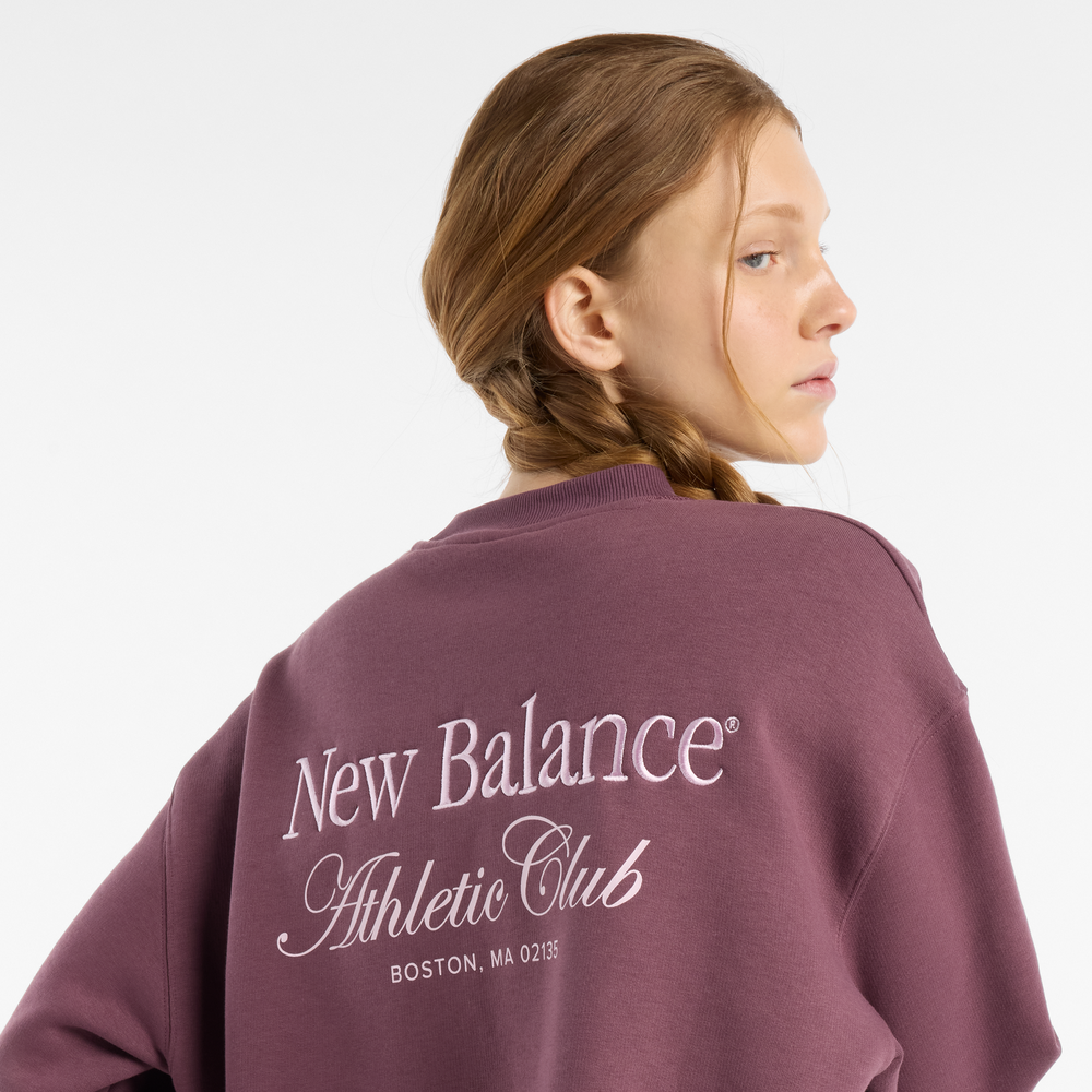 Dámská mikina New Balance WT51949FDP – bordó