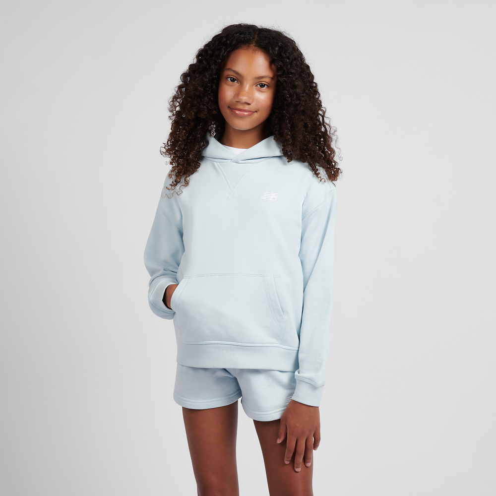 Dětská mikina New Balance LAKG0056FRL – modré