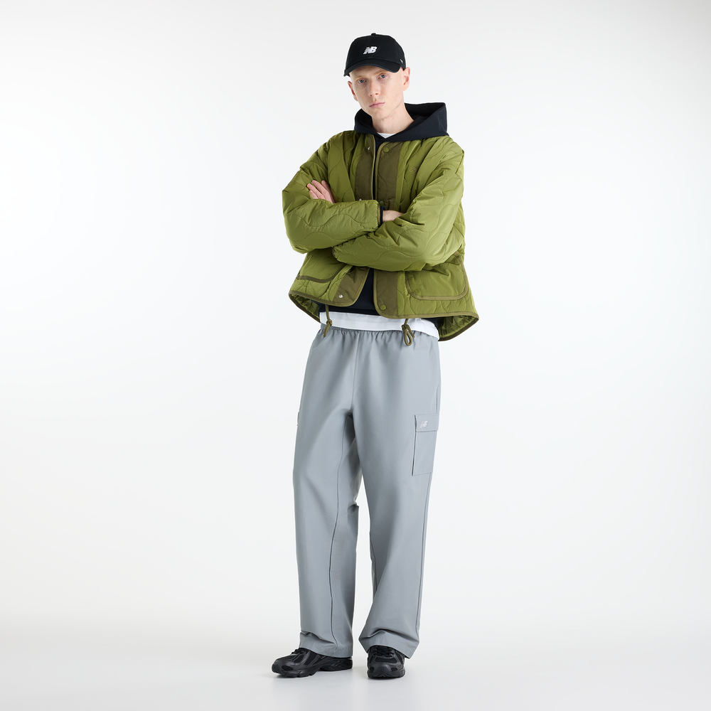 Pánská bunda New Balance Quilted Bomber – zelené
