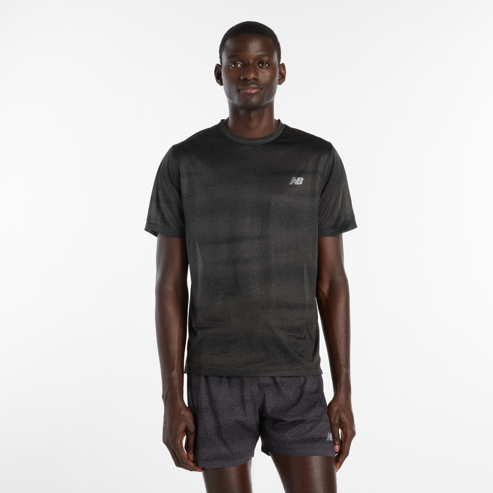 Pánské tričko New Balance MT61G4S7BGR – černé