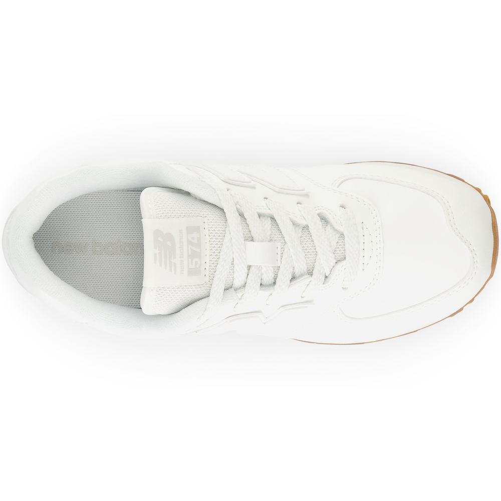 Dětské boty New Balance GC574NWW – bílé