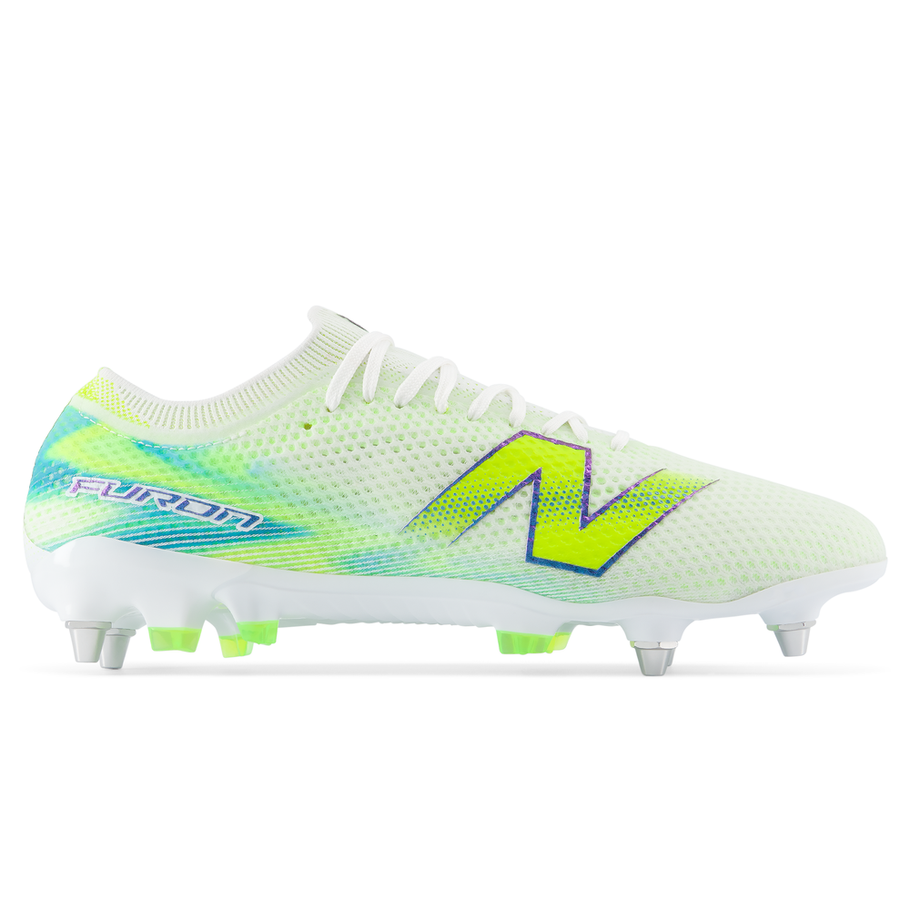Pánské kopačky New Balance FURON ELITE SG V9 UF1S68P – bílé