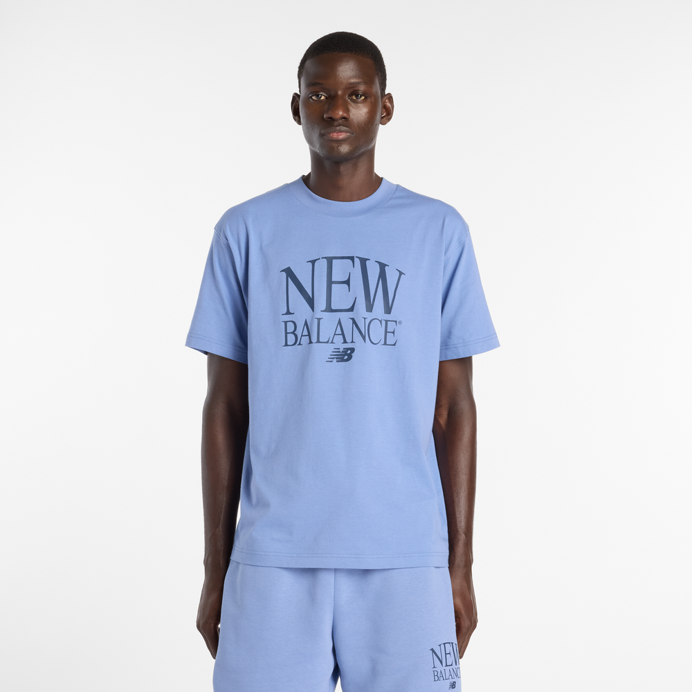 Pánské tričko New Balance MT61X6EQAA3 – modré