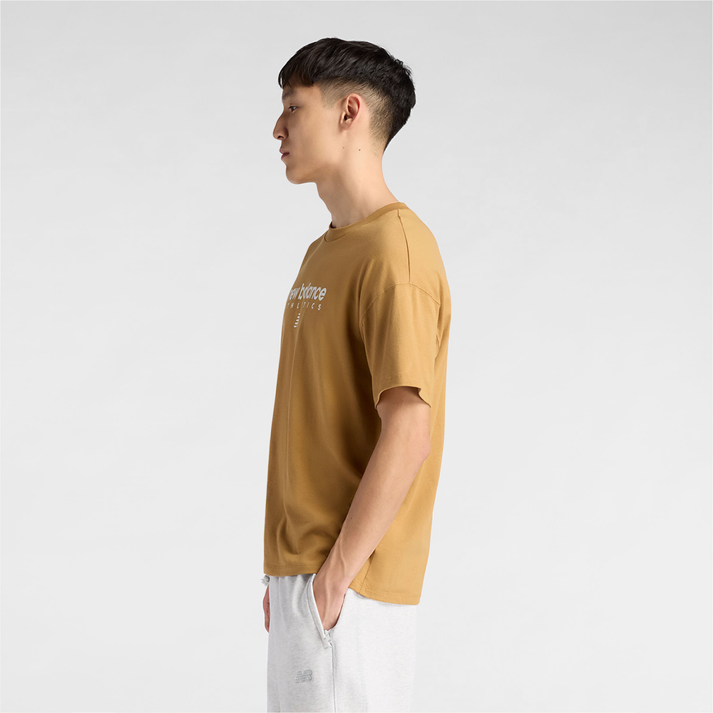 Pánské tričko New Balance MT61D0U5ABG – oranžová