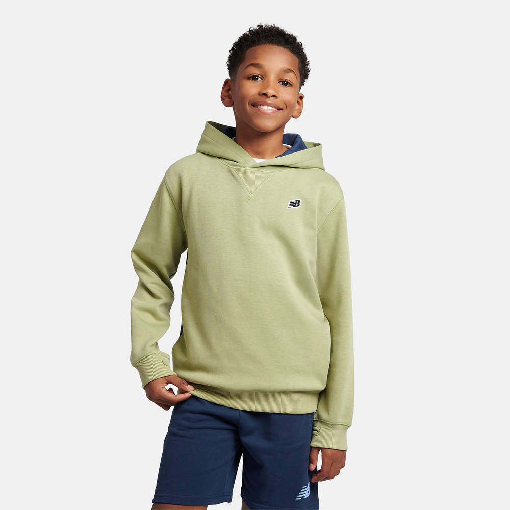 Dětská mikina New Balance LAKB0192EEN – zelené
