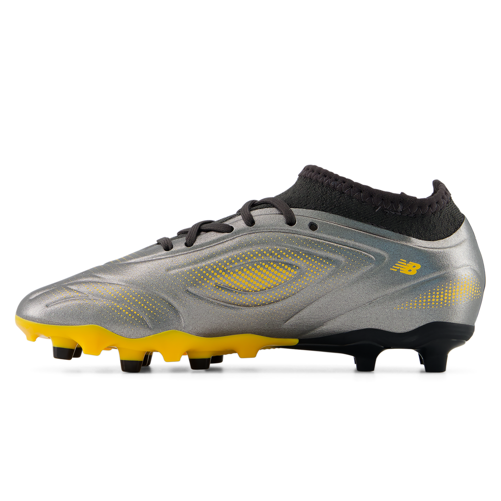 Dětské kopačky New Balance TEKELA TEAM LOW JNR FG V5 YT3FL5LB – stříbrný