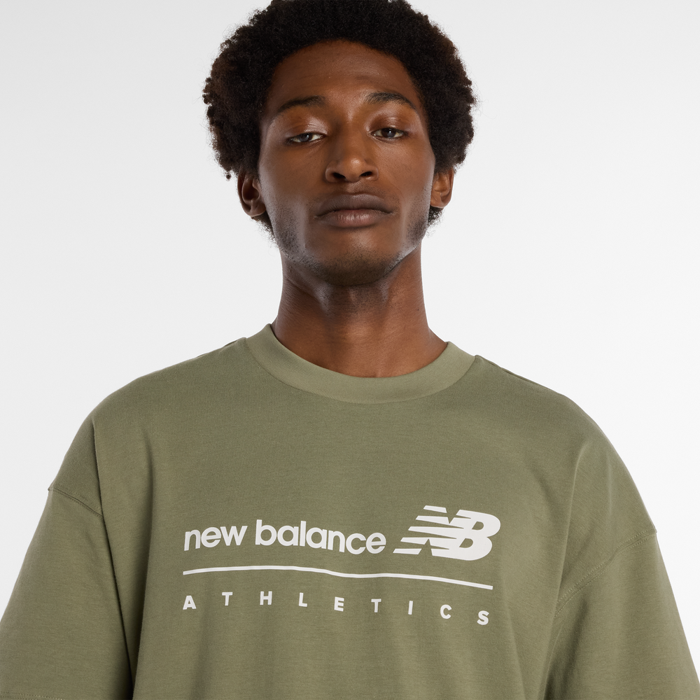 Pánské tričko New Balance MT53525DEK – zelené
