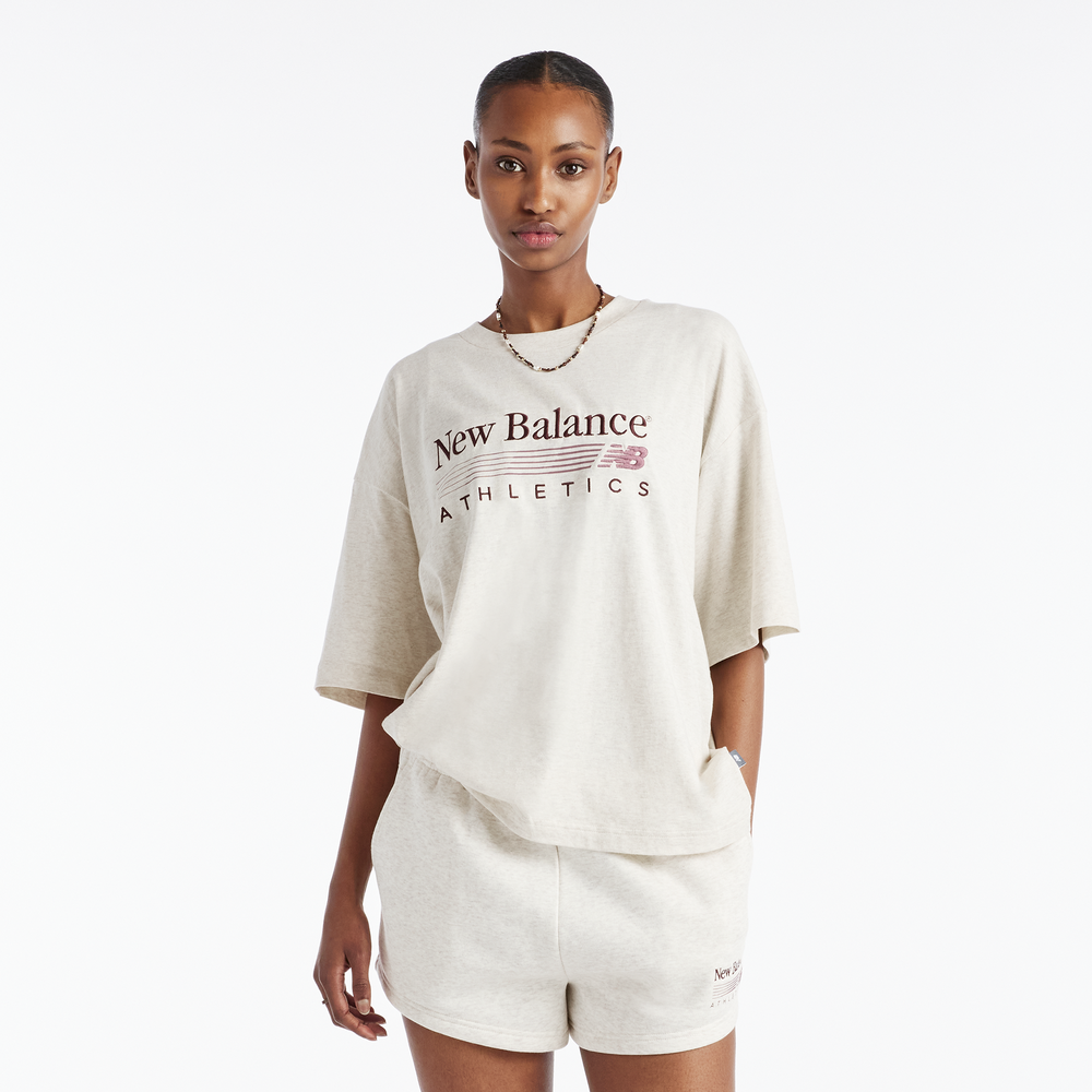 Dámské tričko New Balance WT6297MKLIT – béžové
