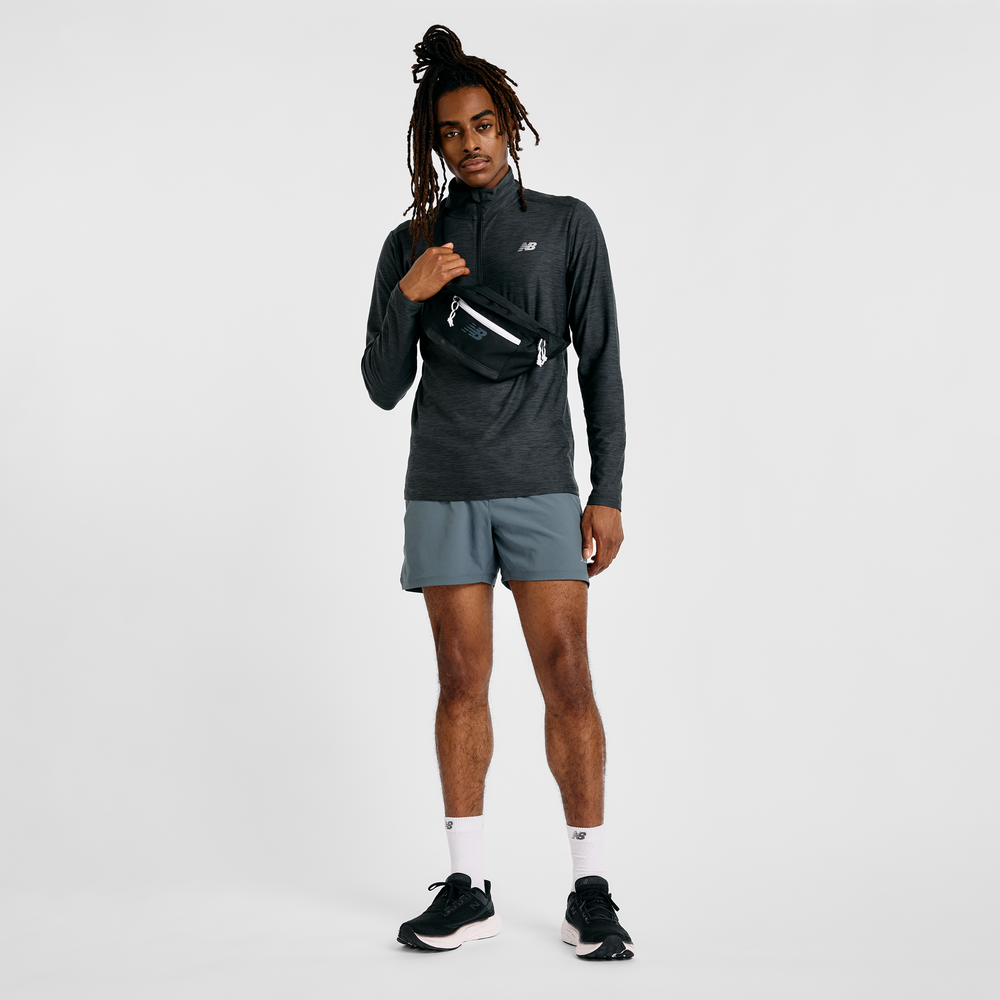 Pánská mikina New Balance MT41915BKH – šedé
