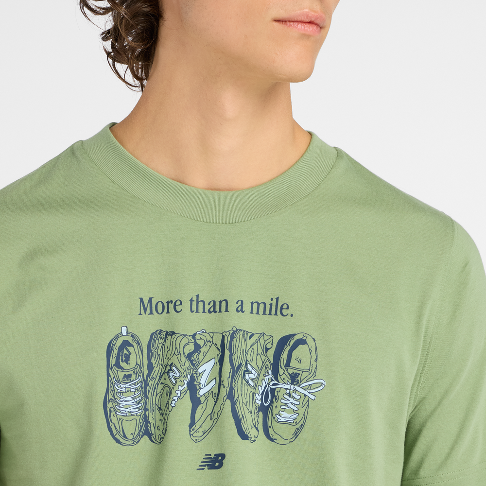 Pánské tričko New Balance MT61778SAAR – zelené
