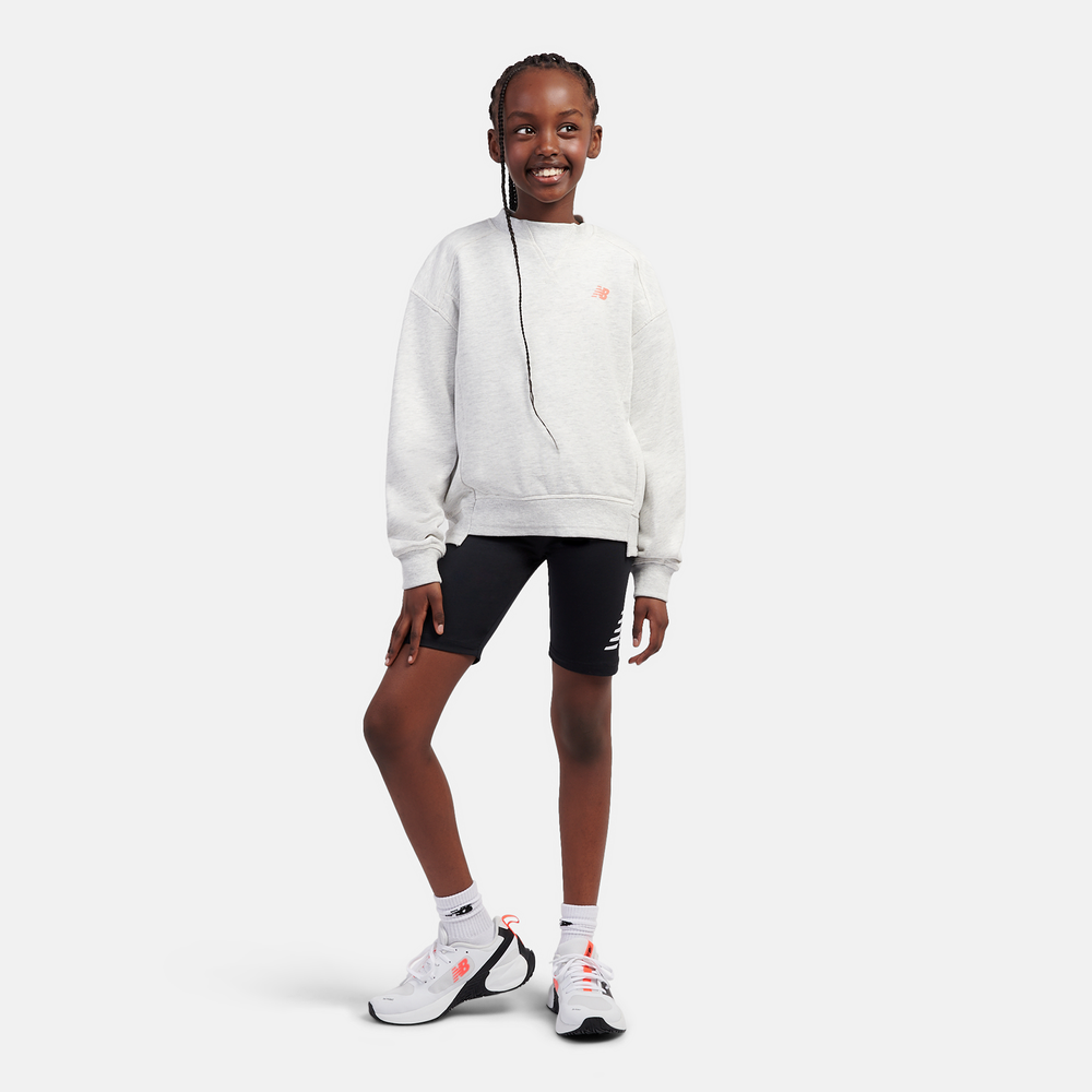 Dětská mikina New Balance LAKG0205AHH – šedé