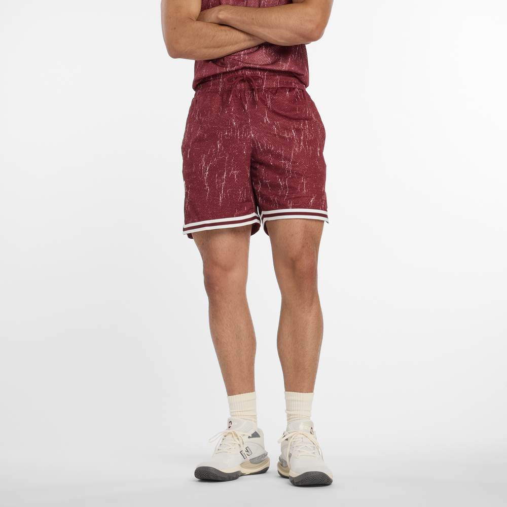 Pánské šortky New Balance MS53610MHB – bordó