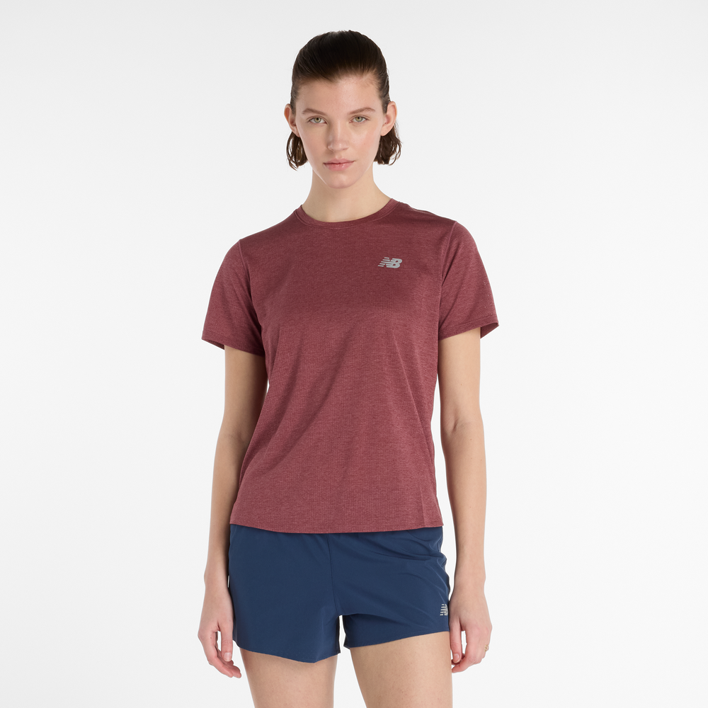 Dámské tričko New Balance WT41253WUR – bordó