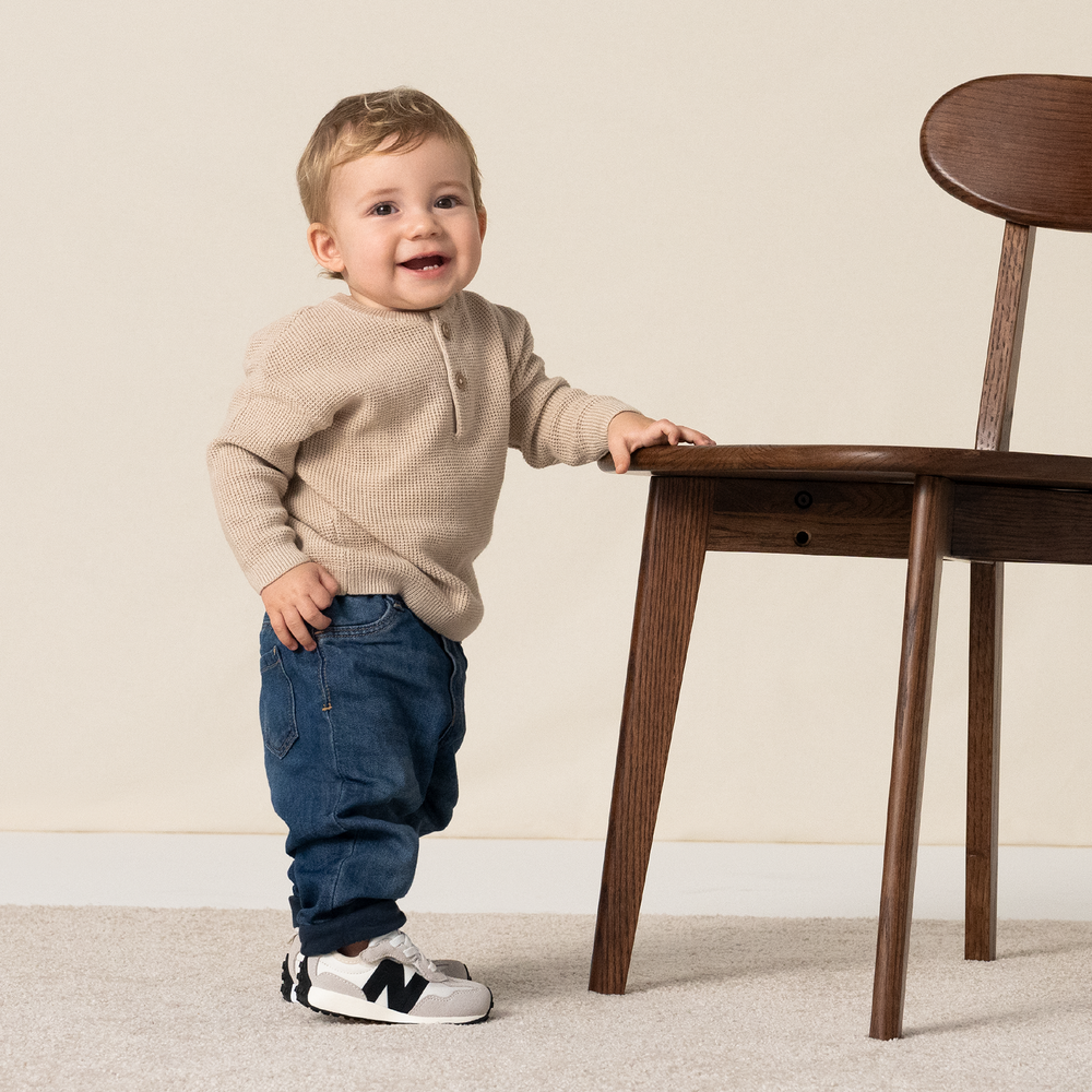 Dětské boty New Balance NW327FE – béžové