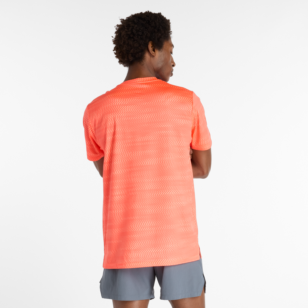 Pánské tričko New Balance MT53217URR – oranžová