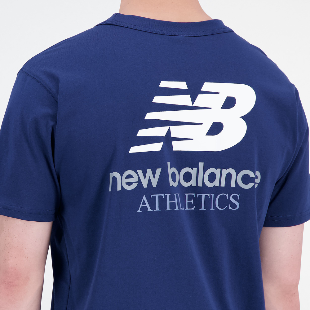 Pánské tričko New Balance MT31504NNY – tmavomodrá