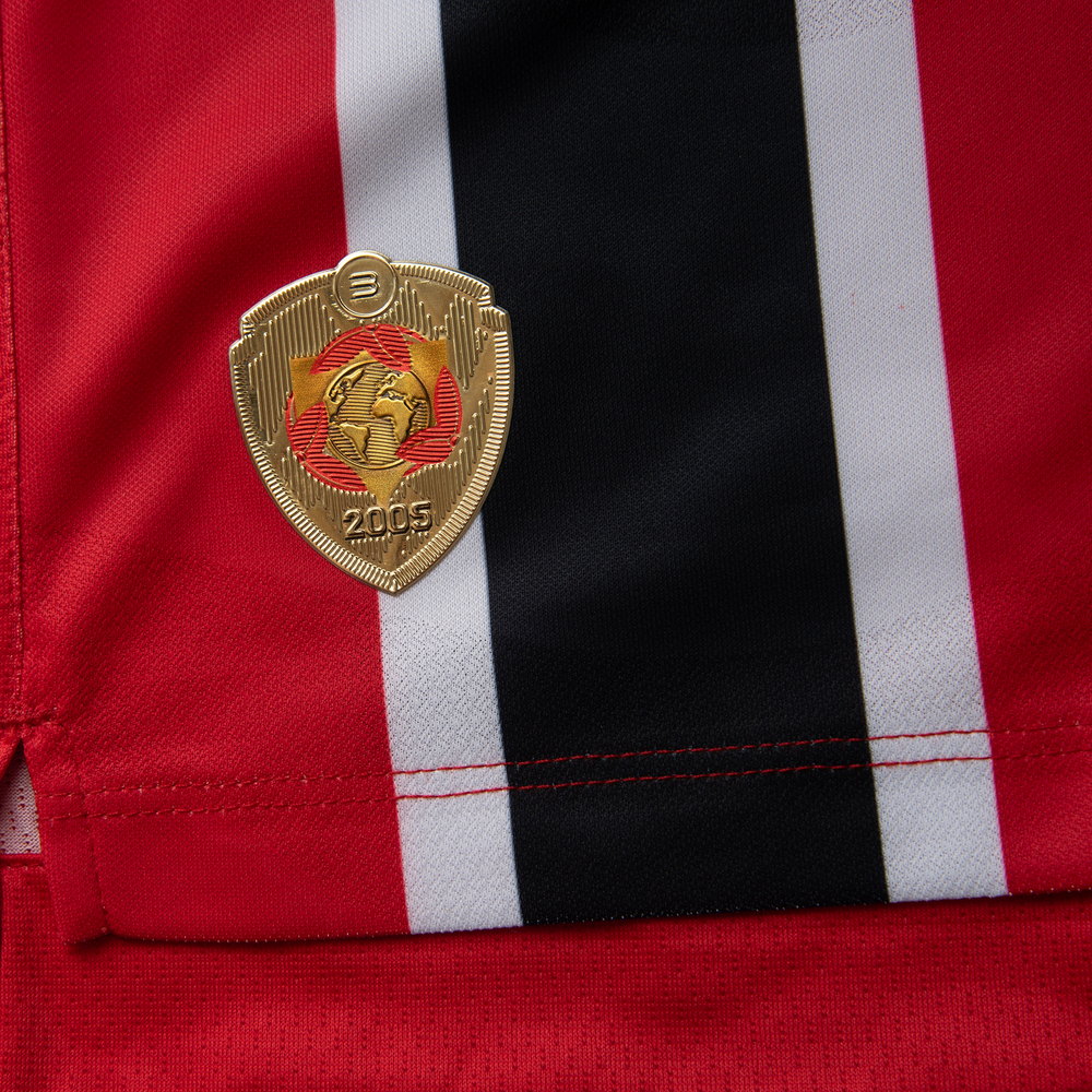 Pánské tričko New Balance Sao Paulo FC MT831835AWY – červené