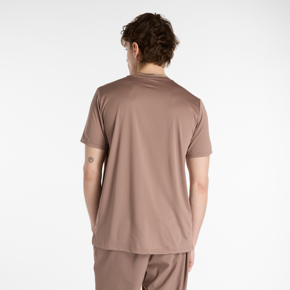 Pánské tričko New Balance MT41222EAS – hnědý
