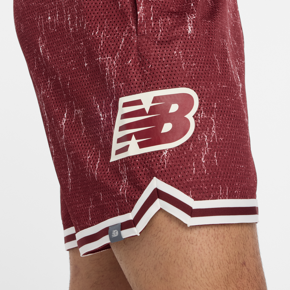 Pánské šortky New Balance MS53610MHB – bordó