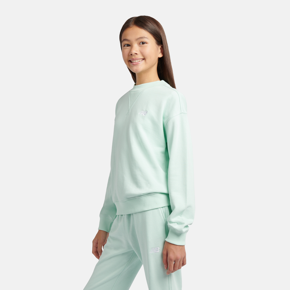 Dětská mikina New Balance LAKG0055COJ – mátové