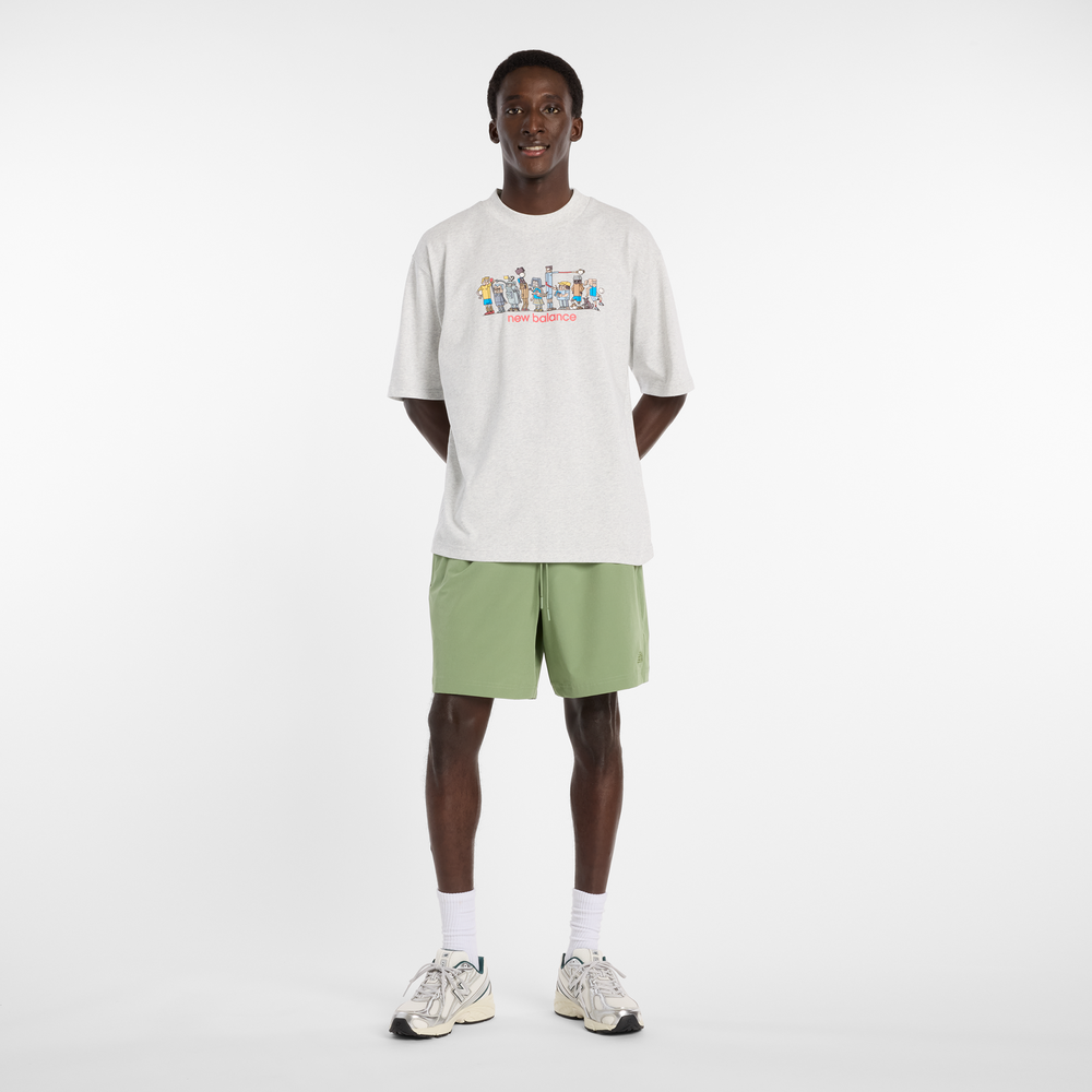 Pánské šortky New Balance MB6174CDAAR – zelené