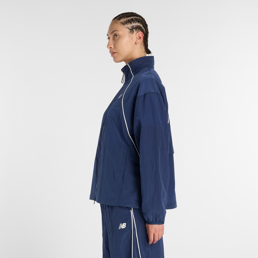 Dámská bunda New Balance WJ6113KSNNY – tmavomodrá