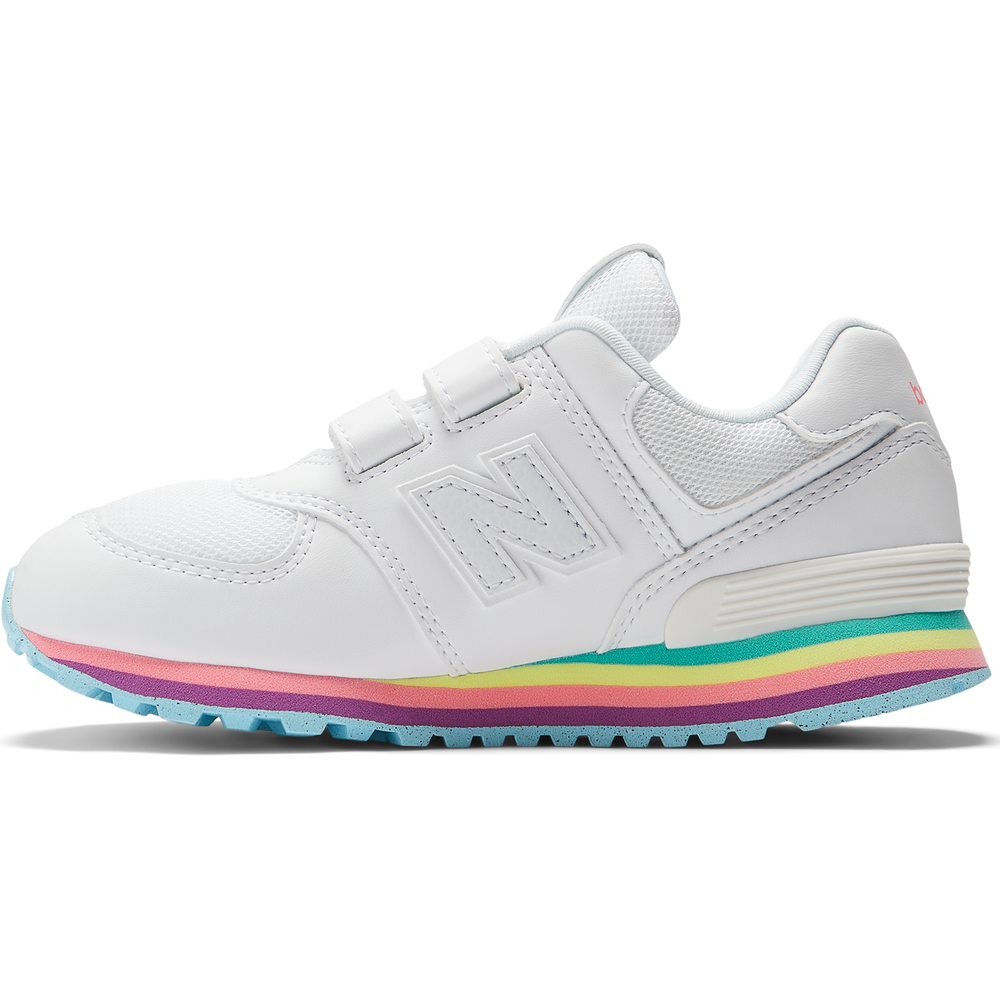 Dětské boty New Balance PV574KIJ – bílé