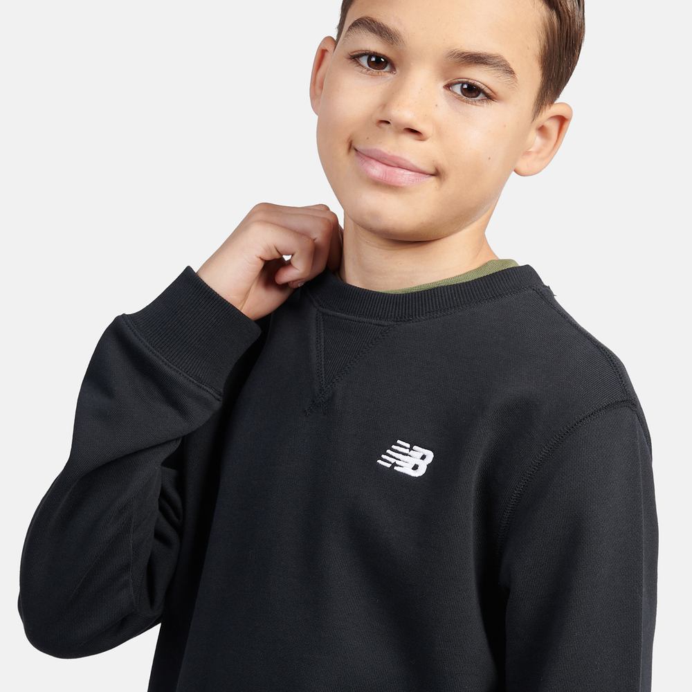 Dětská mikina New Balance LAKB0055BK – černé