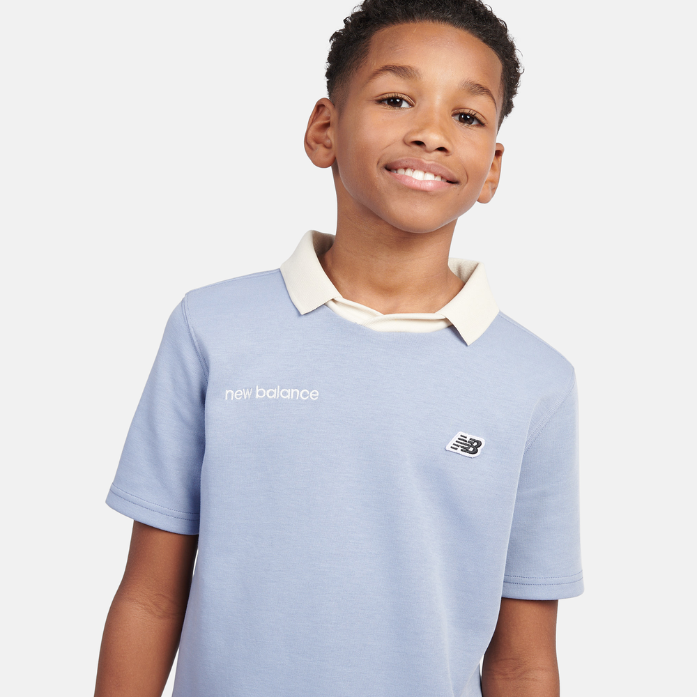 Dětské tričko New Balance LAKB0195DUS – modré