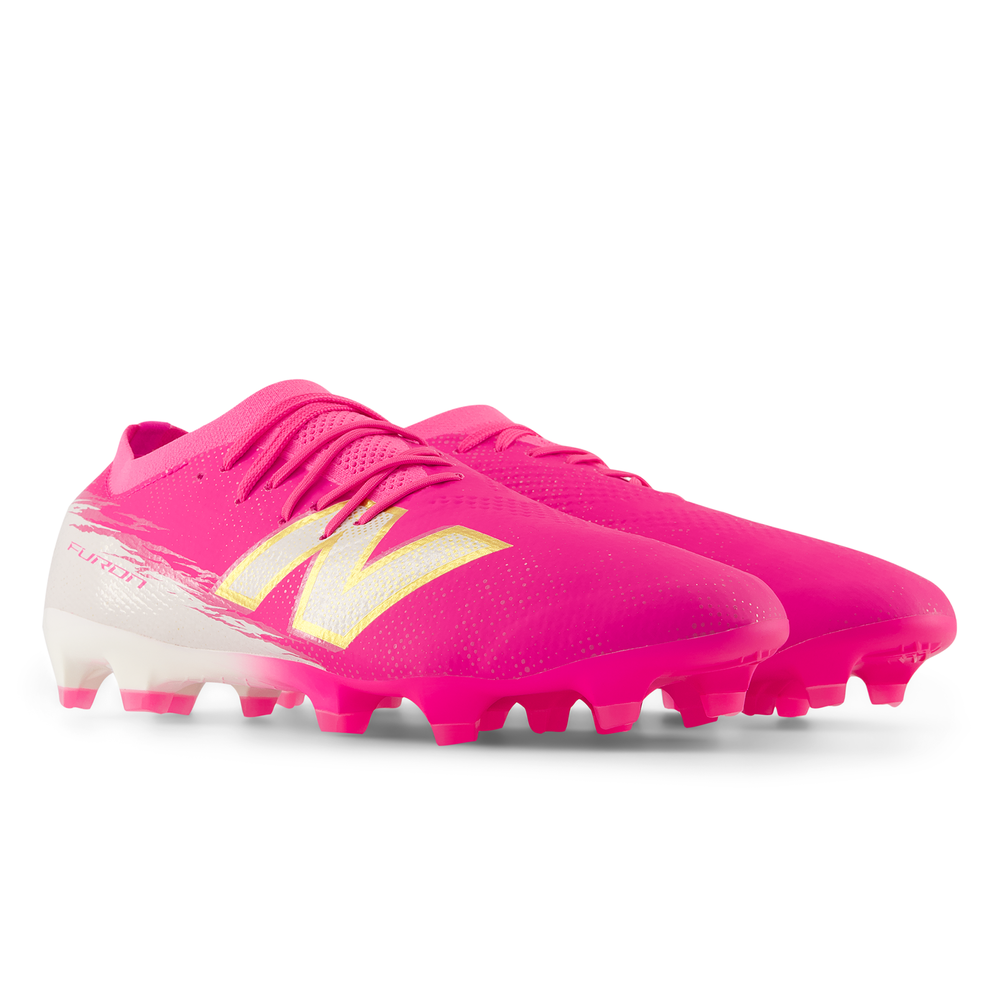 Pánské kopačky New Balance FURON PRO FG V8 UF2F221 – růžové