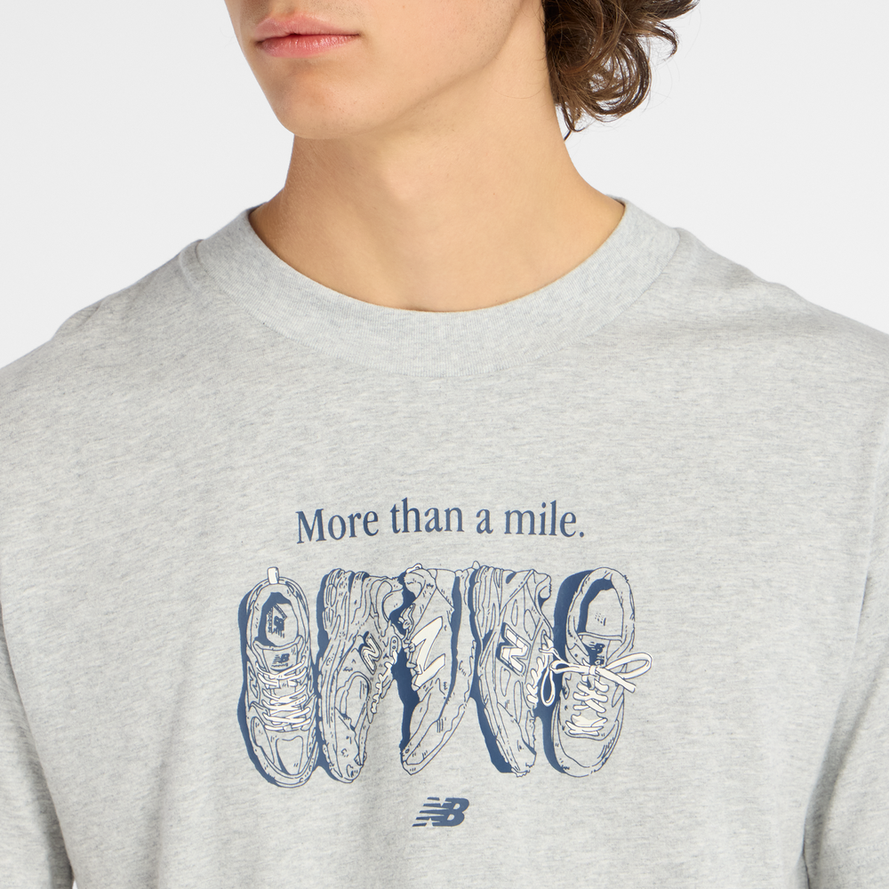 Pánské tričko New Balance MT61778SAG – šedé