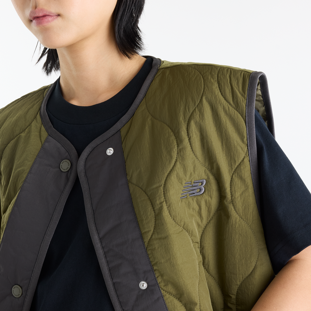 Dámská vesta New Balance Quilted – béžové