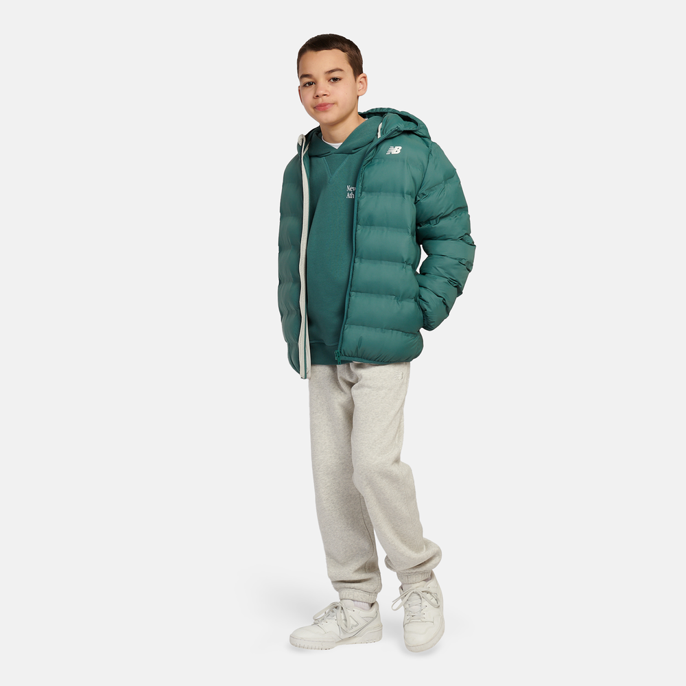Dětská bunda New Balance LAKB0036NUS – zelené