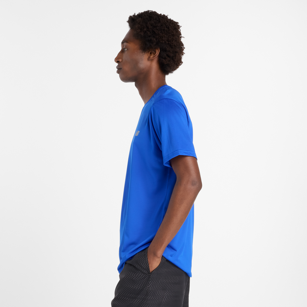 Pánské tričko New Balance MT41222BUM – modré