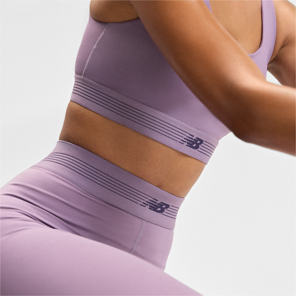 Dámské legíny New Balance WB6160E1AA5 – fialové