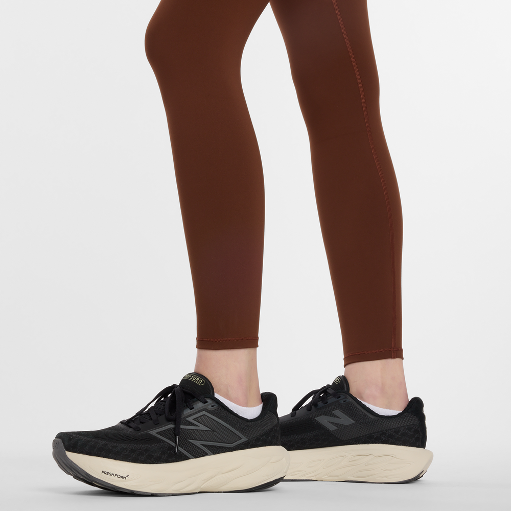 Dámské legíny New Balance WP51112ROK – hnědý