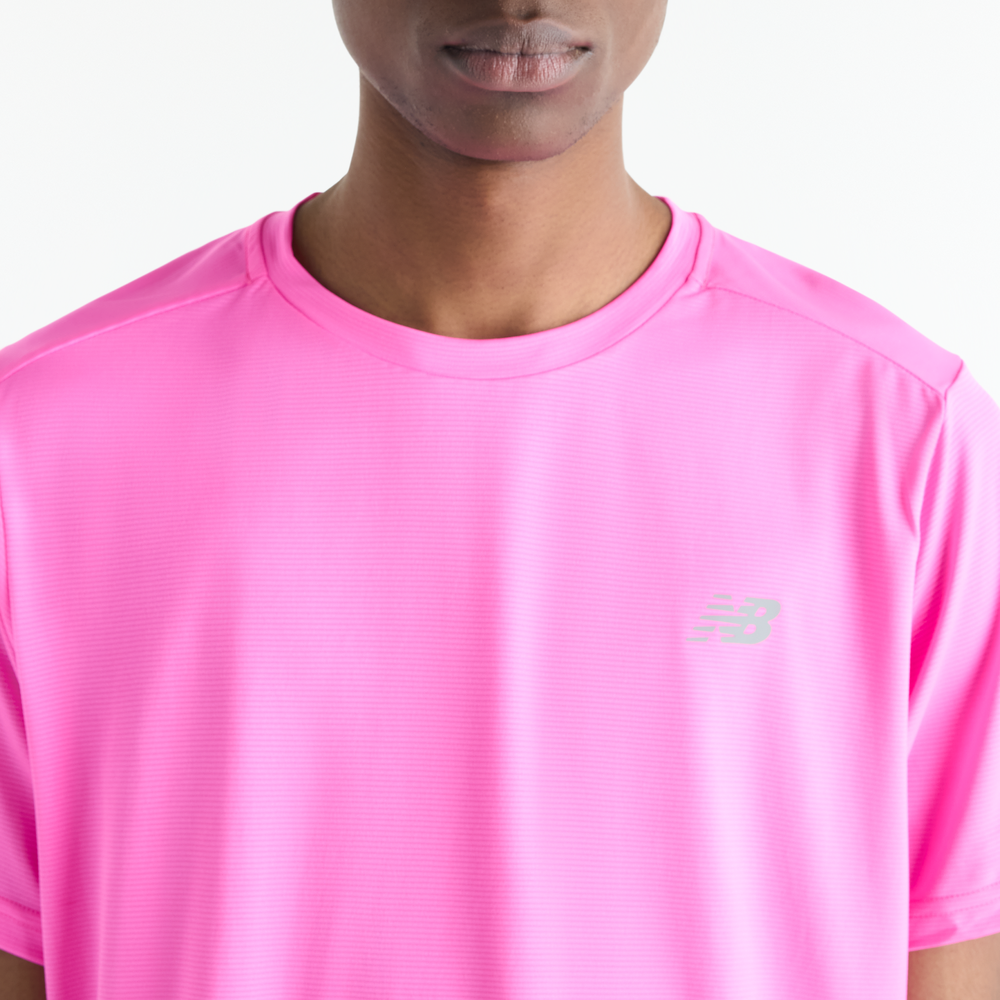 Pánské tričko New Balance MT41222AAB – růžové
