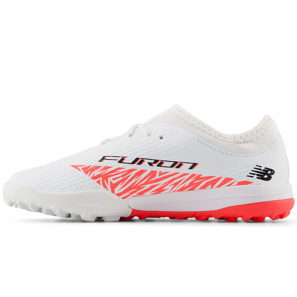 Dětské turfy New Balance FURON TEAM JNR TF V8 SJF3TIB8 – bílé