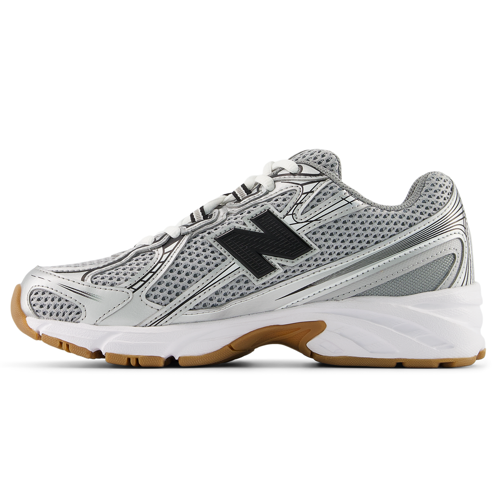 Dětské boty New Balance GR740GB – šedé