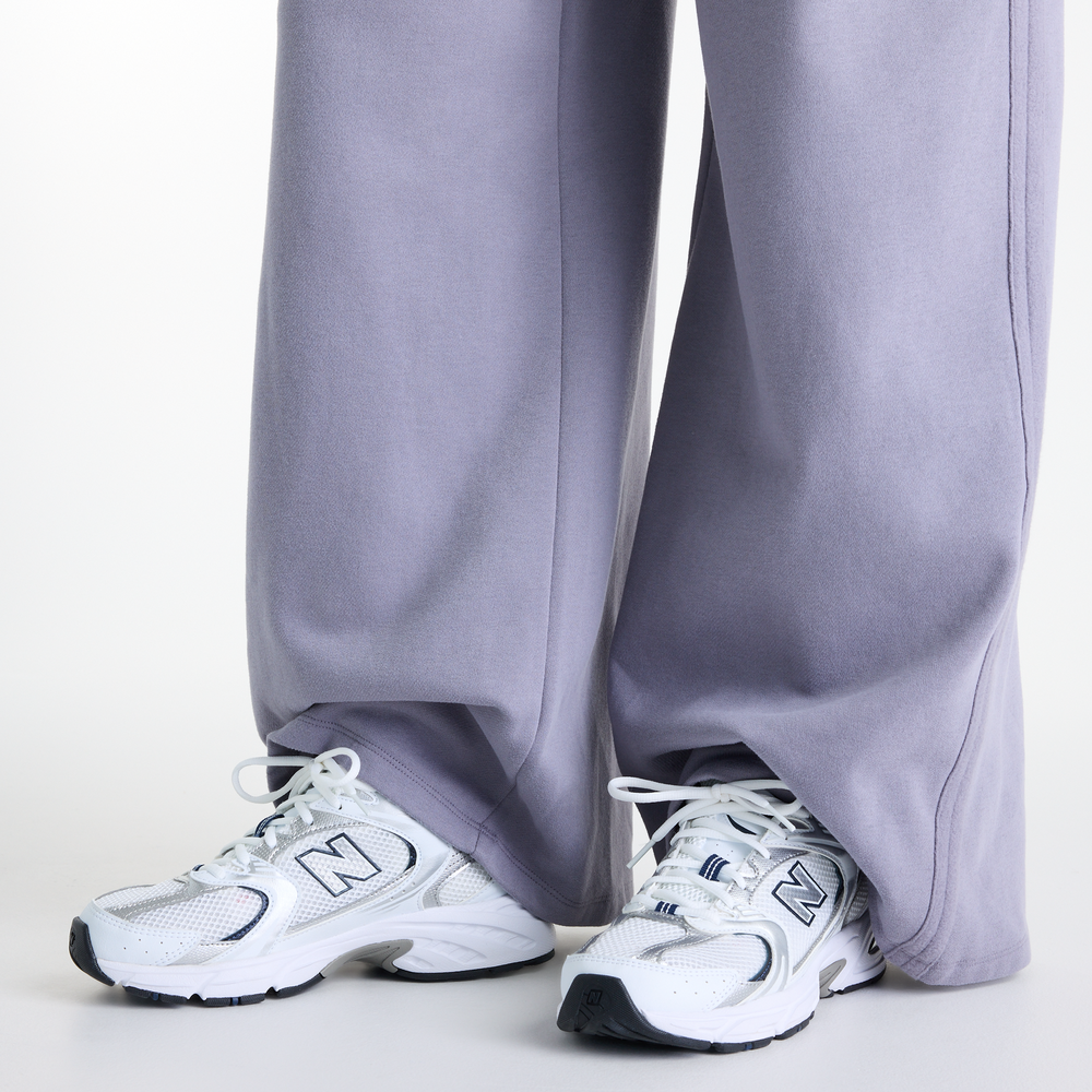 Dámské kalhoty New Balance Brushed Coastal – fialové