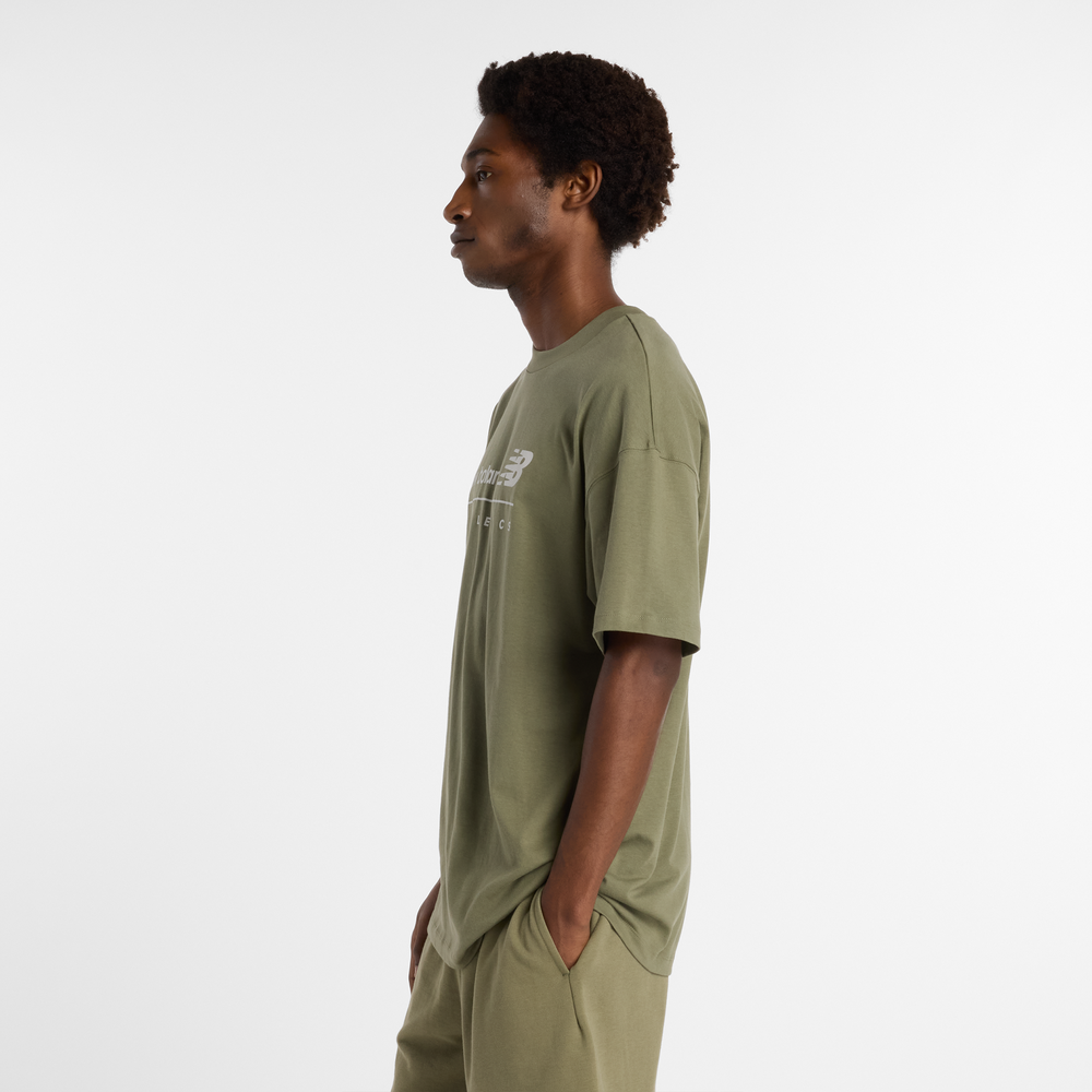 Pánské tričko New Balance MT53525DEK – zelené