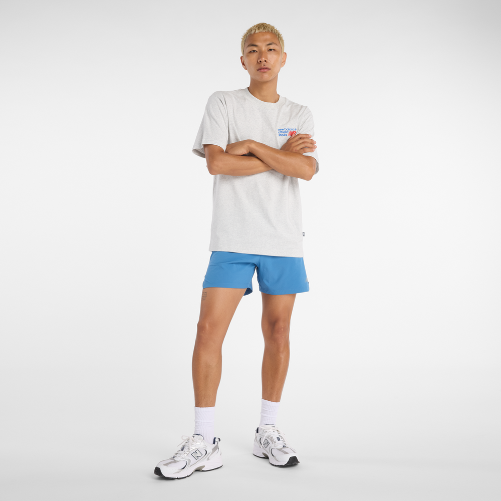 Pánské tričko New Balance MT41908AHH – šedé