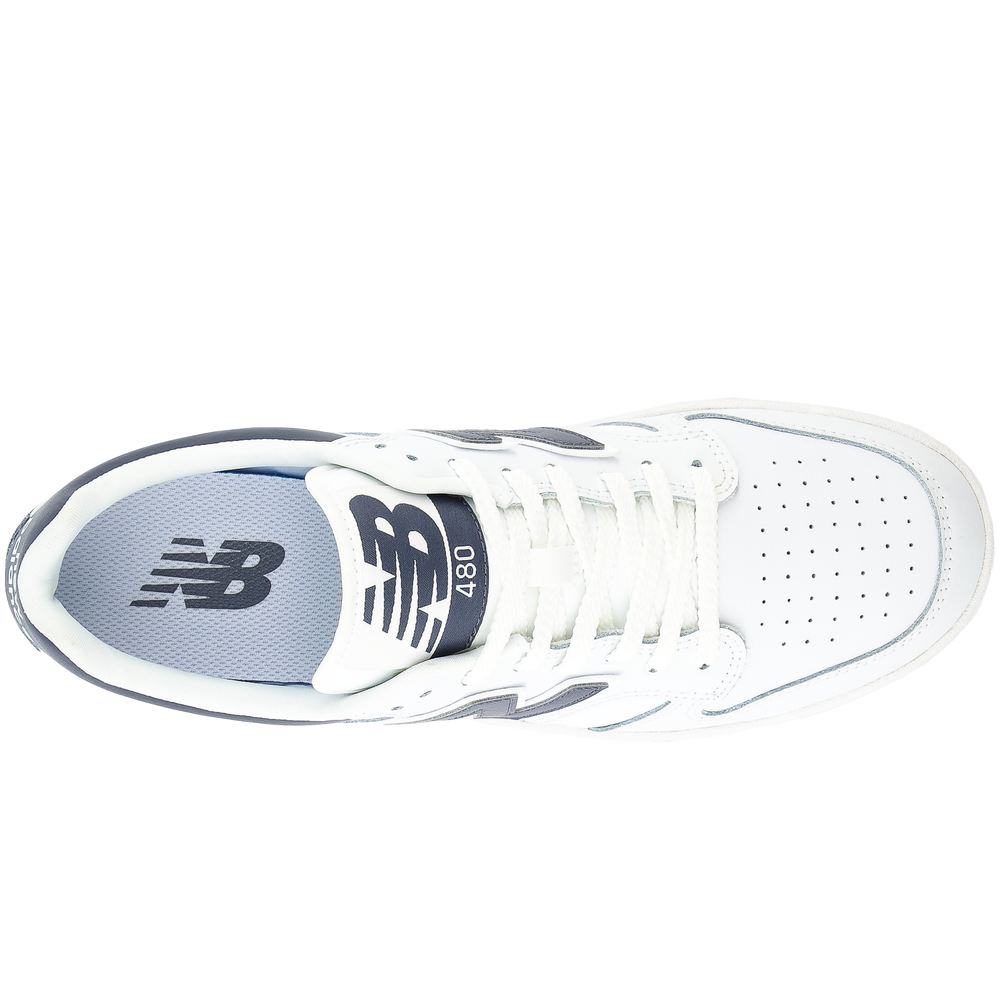 Unisex boty New Balance BB480LWE – bílé