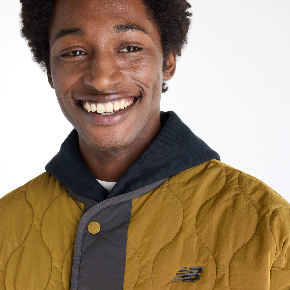 Pánská bunda New Balance Quilted Bomber – žluté