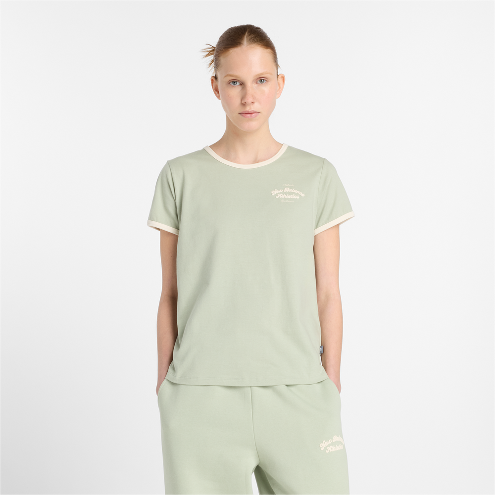 Dámské tričko New Balance WT53524GAS – zelené